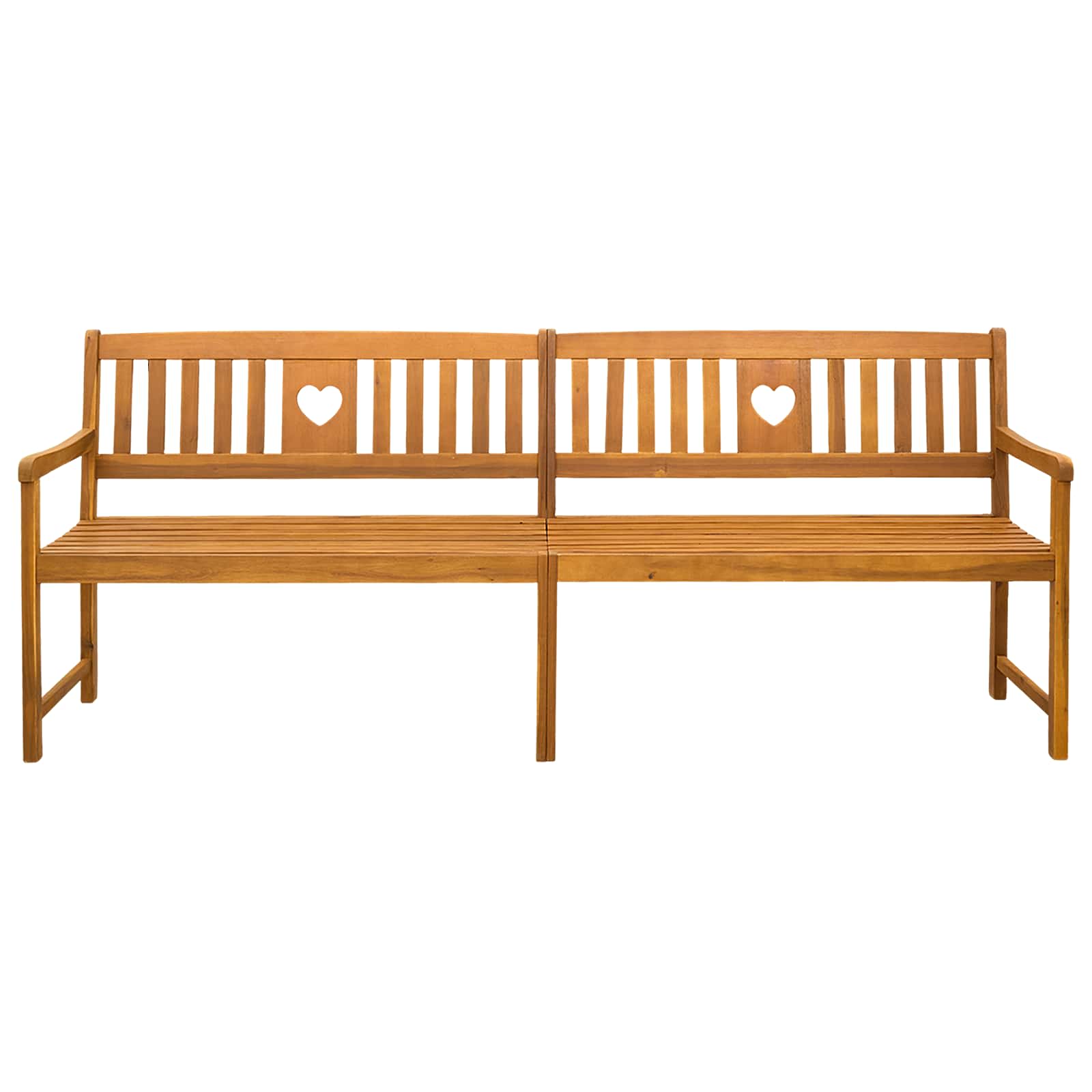 vidaXL Ławka ogrodowa naturalny 220 x 55,5 x 90 cm Lite Drewno Akacji