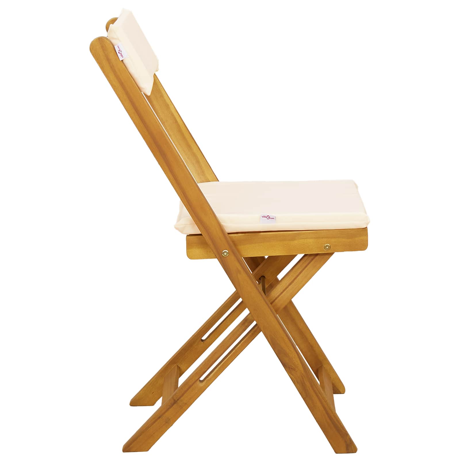 vidaXL Krzesła Bistro na Zewnątrz 2 pcs kremowobiały 40 x 53 x 80 cm