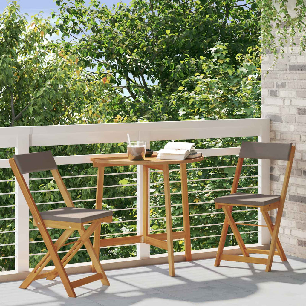 vidaXL Krzesła Bistro na Zewnątrz 2 pcs Ciemnoszary 40 x 53 x 80 cm