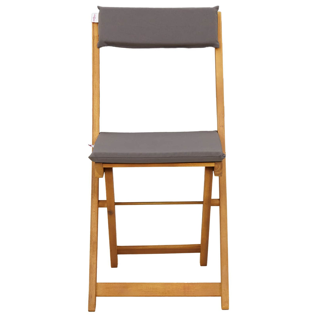 vidaXL Krzesła Bistro na Zewnątrz 2 pcs Ciemnoszary 40 x 53 x 80 cm