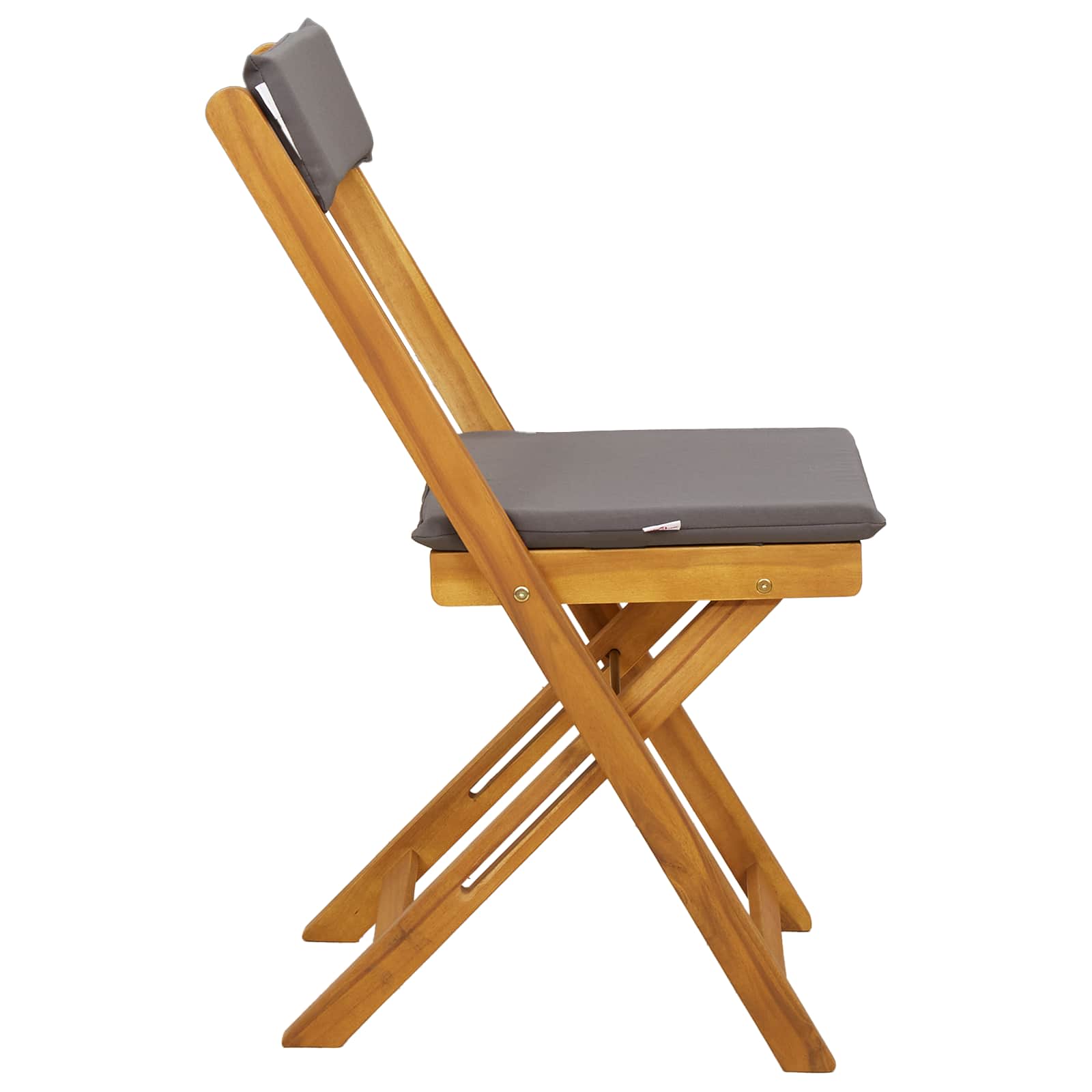 vidaXL Krzesła Bistro na Zewnątrz 2 pcs Ciemnoszary 40 x 53 x 80 cm