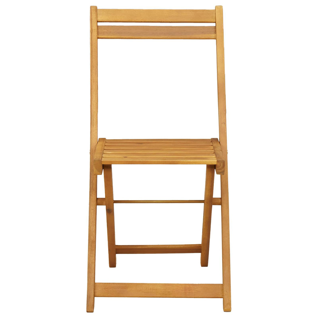 vidaXL Składane krzesła ogrodowe 4 pcs naturalny 40 x 53 x 80 cm