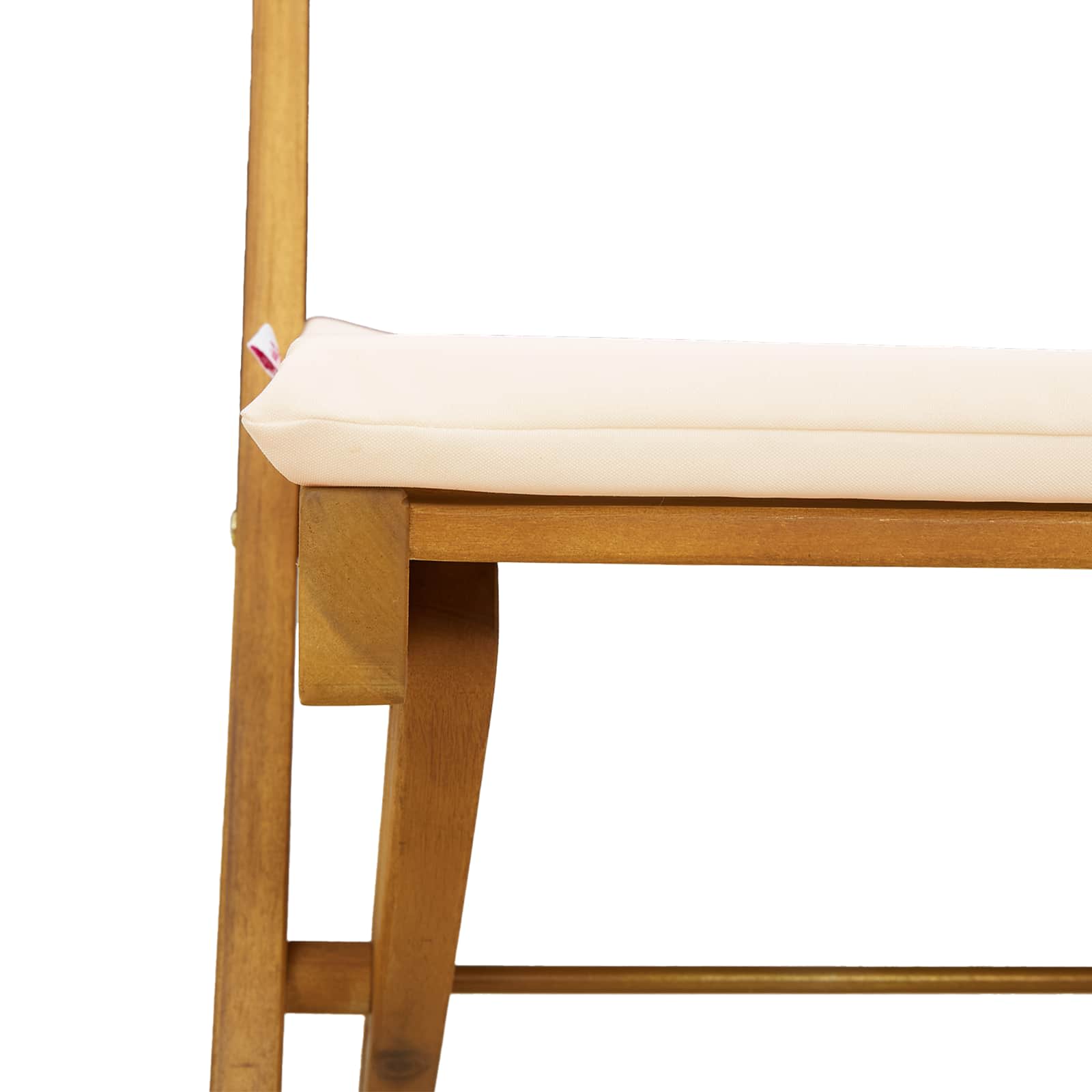 vidaXL Krzesła Bistro na Zewnątrz 4 pcs kremowobiały 40 x 53 x 80 cm
