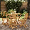 vidaXL Krzesła Bistro na Zewnątrz 4 pcs naturalny 40 x 42 x 85 cm