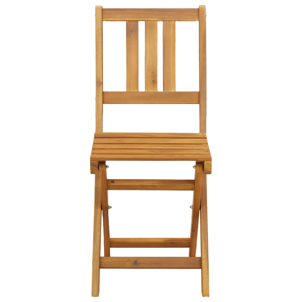 vidaXL Krzesła Bistro na Zewnątrz 4 pcs naturalny 40 x 42 x 85 cm