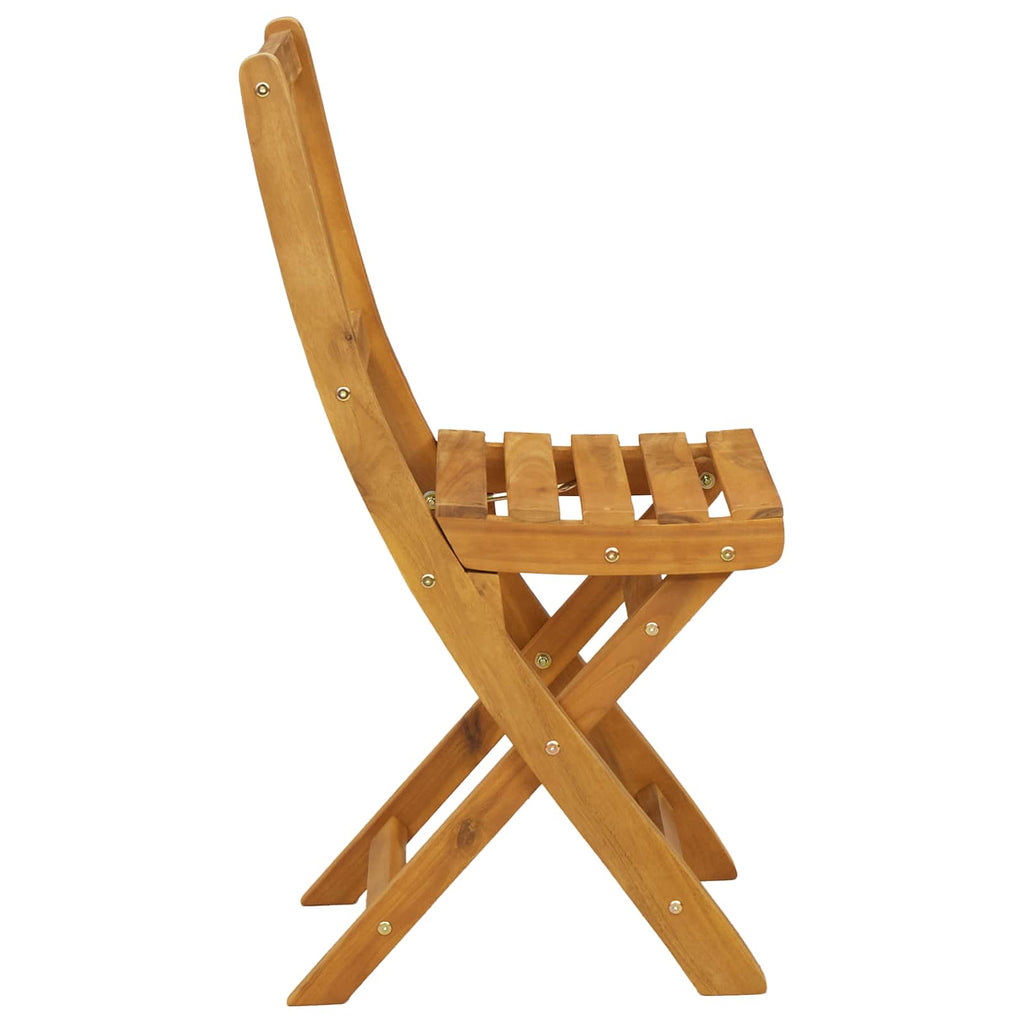 vidaXL Krzesła Bistro na Zewnątrz 4 pcs naturalny 40 x 42 x 85 cm