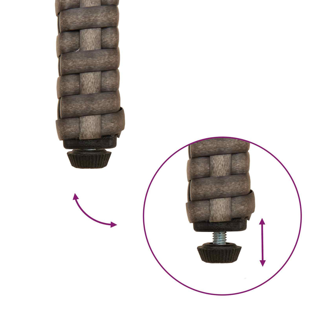 vidaXL Krzesła ogrodowe 2 pcs Szary i granatowy Poli Rattan i Akacja