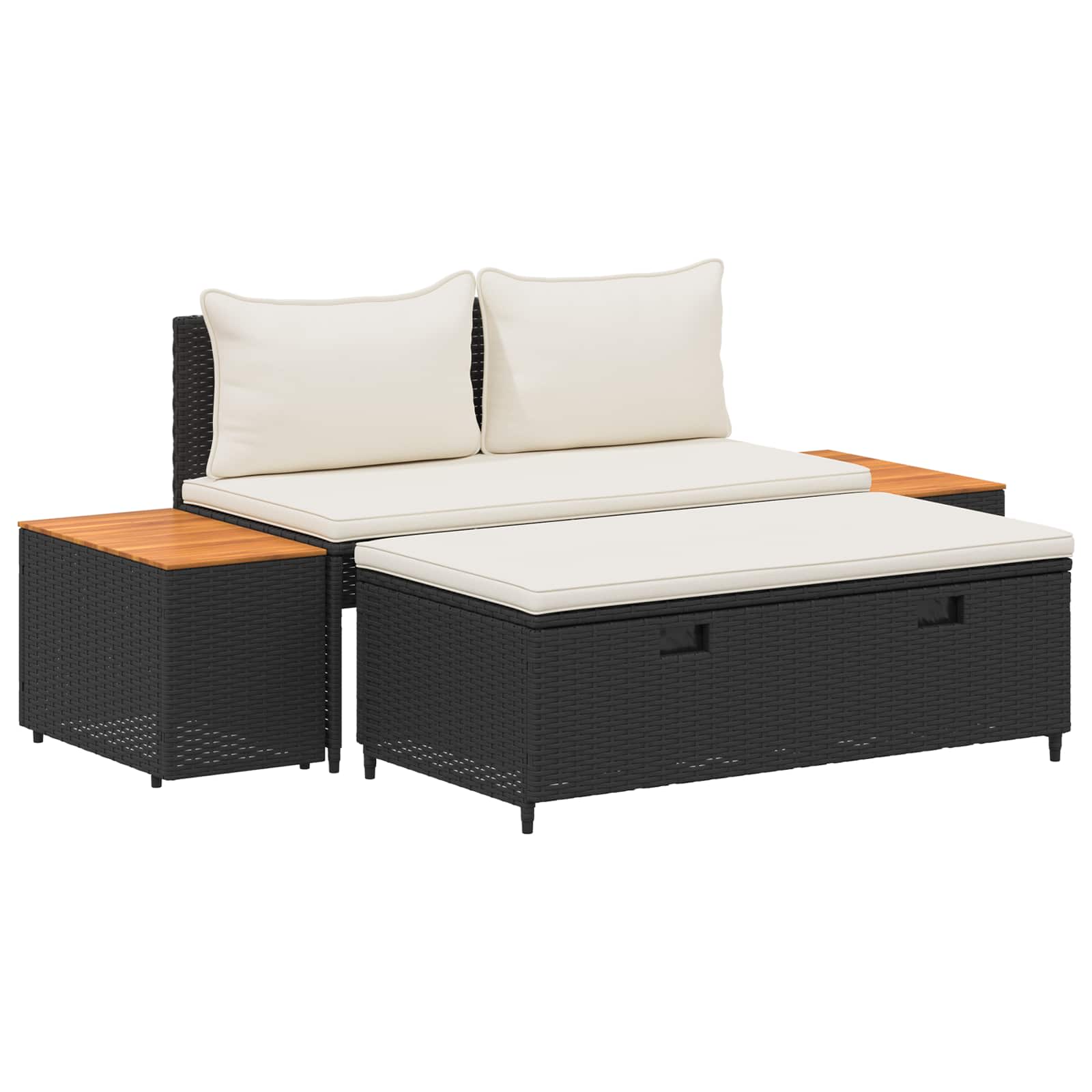 vidaXL Zestaw sof na zewnątrz 4 -Seater 4 pcs 55 x 30 x 39 cm