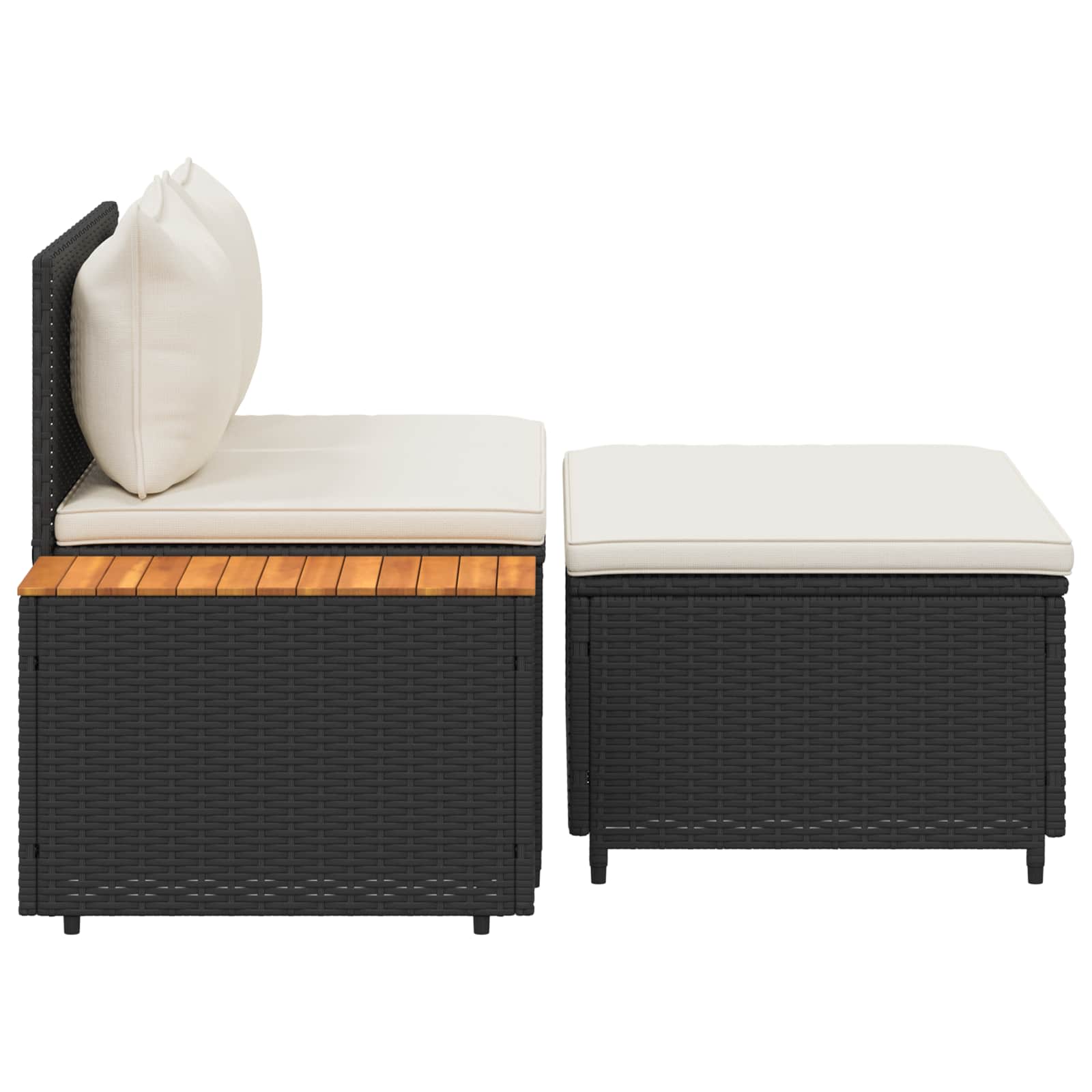 vidaXL Zestaw sof na zewnątrz 4 -Seater 4 pcs 55 x 30 x 39 cm