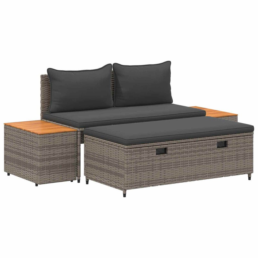 vidaXL Zestaw sof na zewnątrz 4 -Seater 4 pcs 55 x 30 x 39 cm