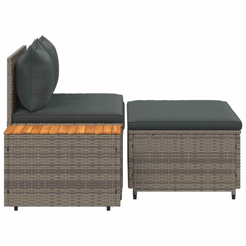 vidaXL Zestaw sof na zewnątrz 4 -Seater 4 pcs 55 x 30 x 39 cm