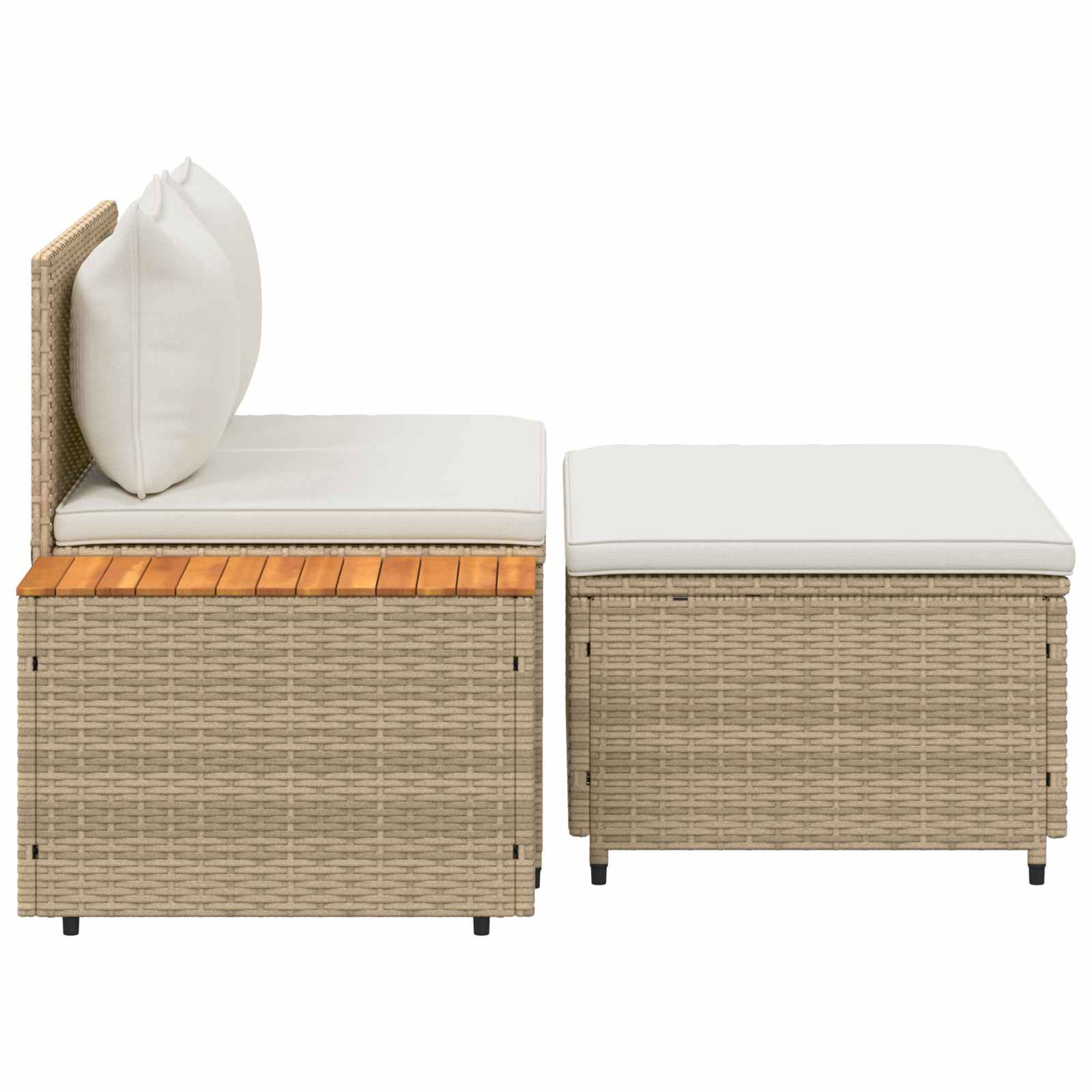 vidaXL Zestaw sof na zewnątrz 4 -Seater 4 pcs 55 x 30 x 39 cm