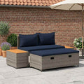 vidaXL Zestaw sof na zewnątrz 4 -Seater 4 pcs 55 x 30 x 39 cm