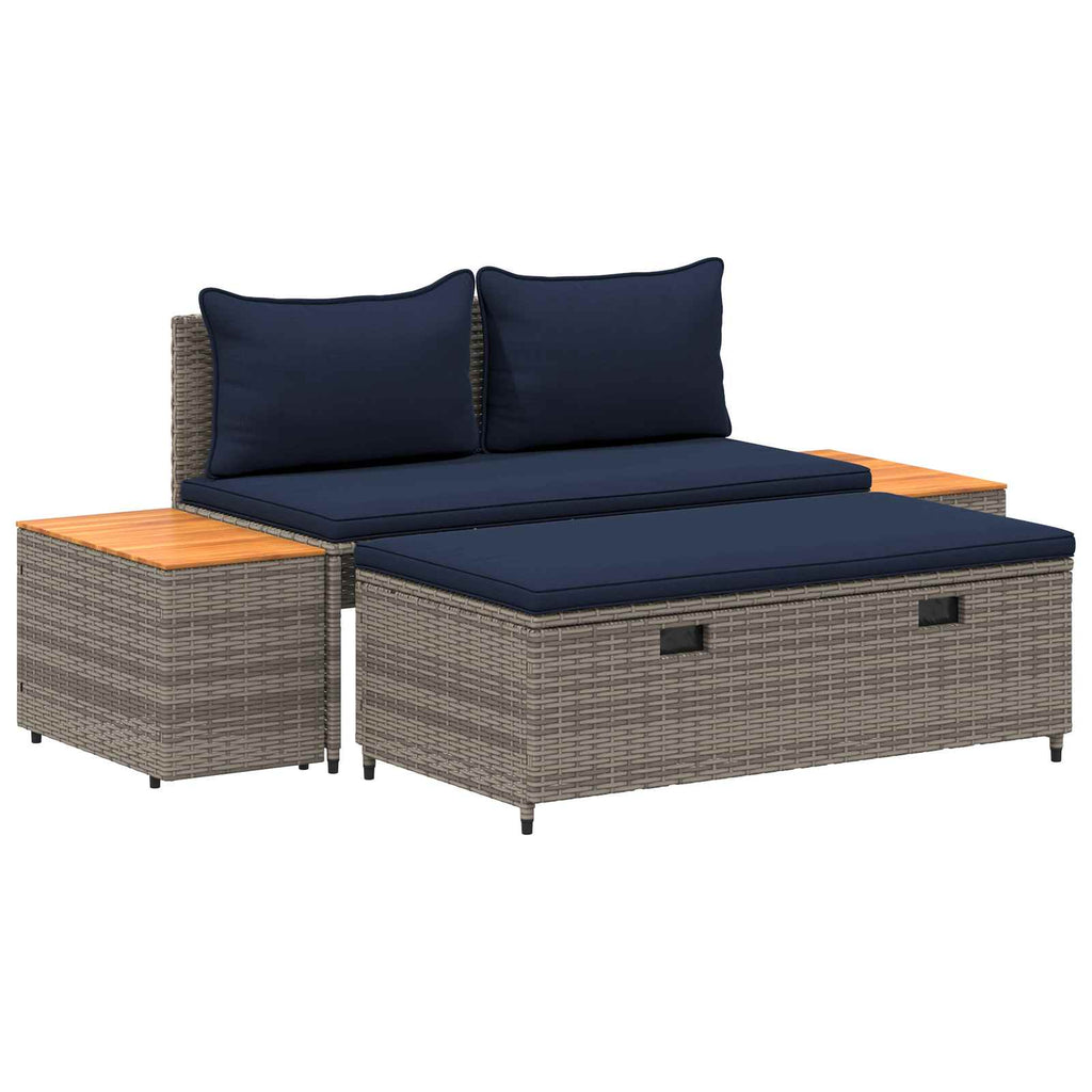vidaXL Zestaw sof na zewnątrz 4 -Seater 4 pcs 55 x 30 x 39 cm