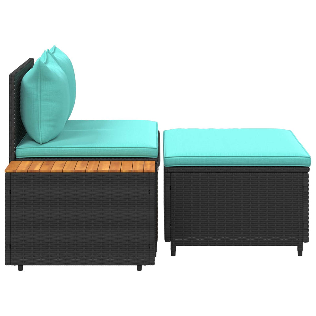 vidaXL Zestaw sof na zewnątrz 4 -Seater 4 pcs 55 x 30 x 39 cm