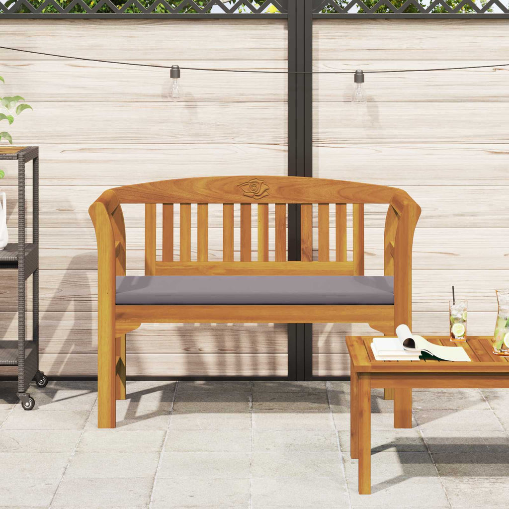 vidaXL Ławka Różana Naturalny 114 x 46 x 82,5 cm Lite Drewno Akacji