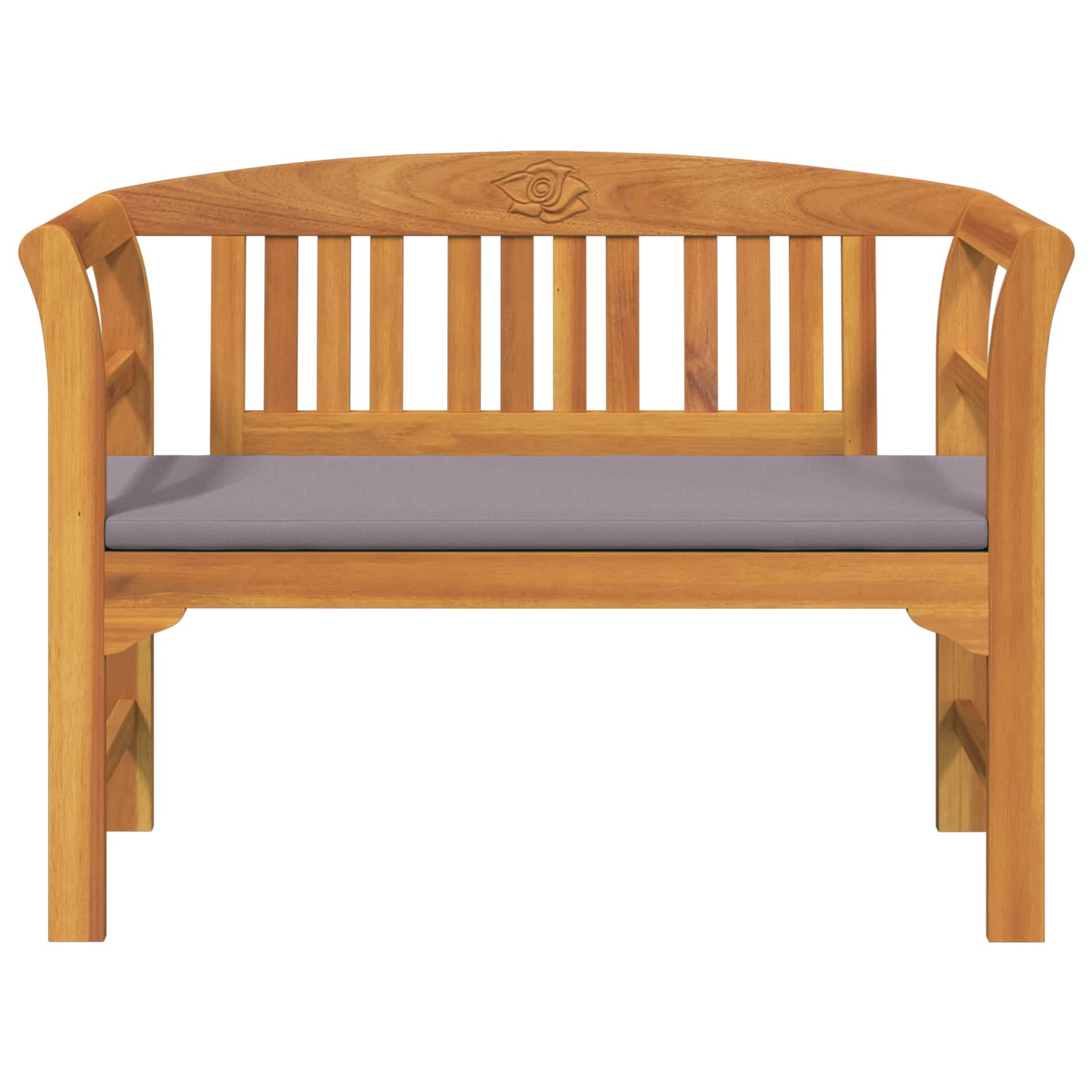 vidaXL Ławka Różana Naturalny 114 x 46 x 82,5 cm Lite Drewno Akacji