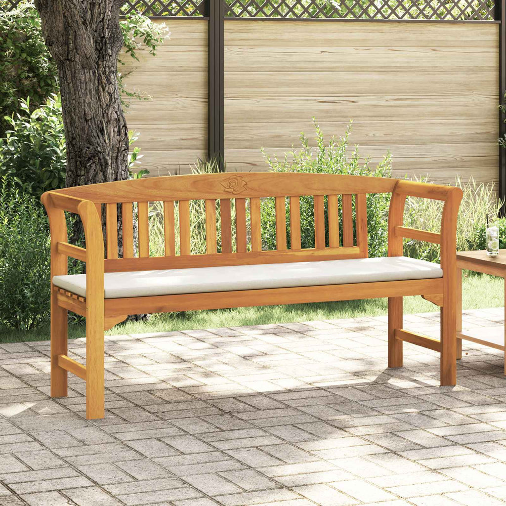 vidaXL Ławka Różana Naturalny 157 x 46 x 82,5 cm Lite Drewno Akacji