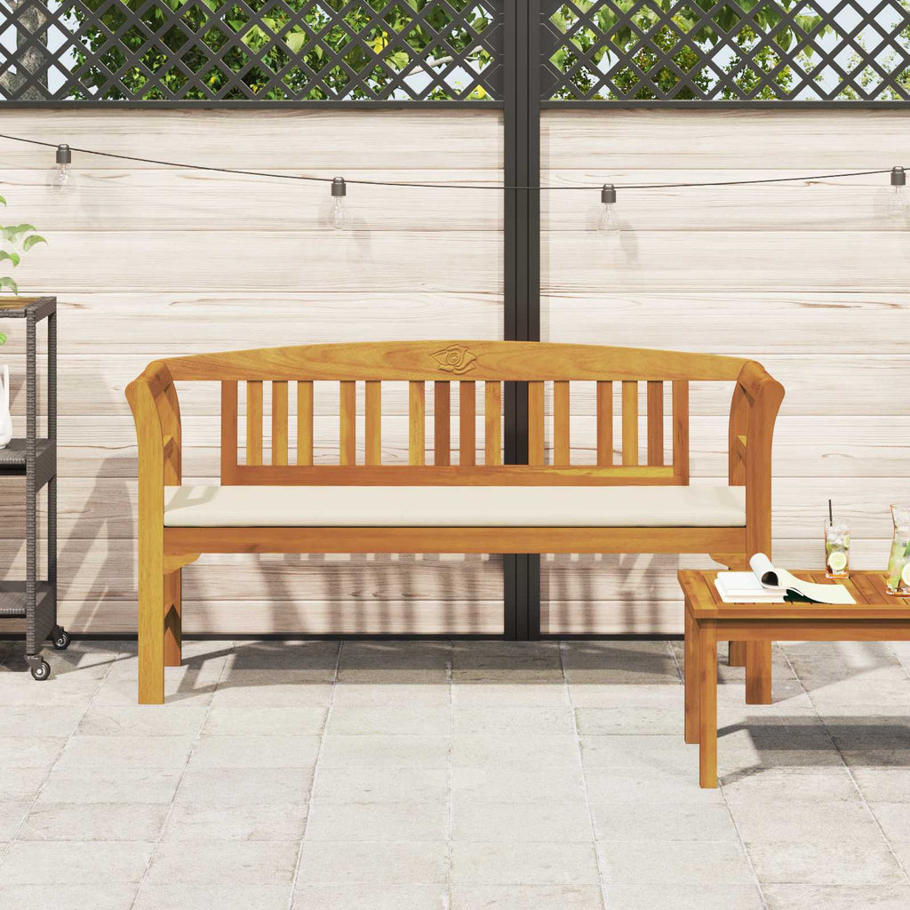 vidaXL Ławka Różana Naturalny 157 x 46 x 82,5 cm Lite Drewno Akacji