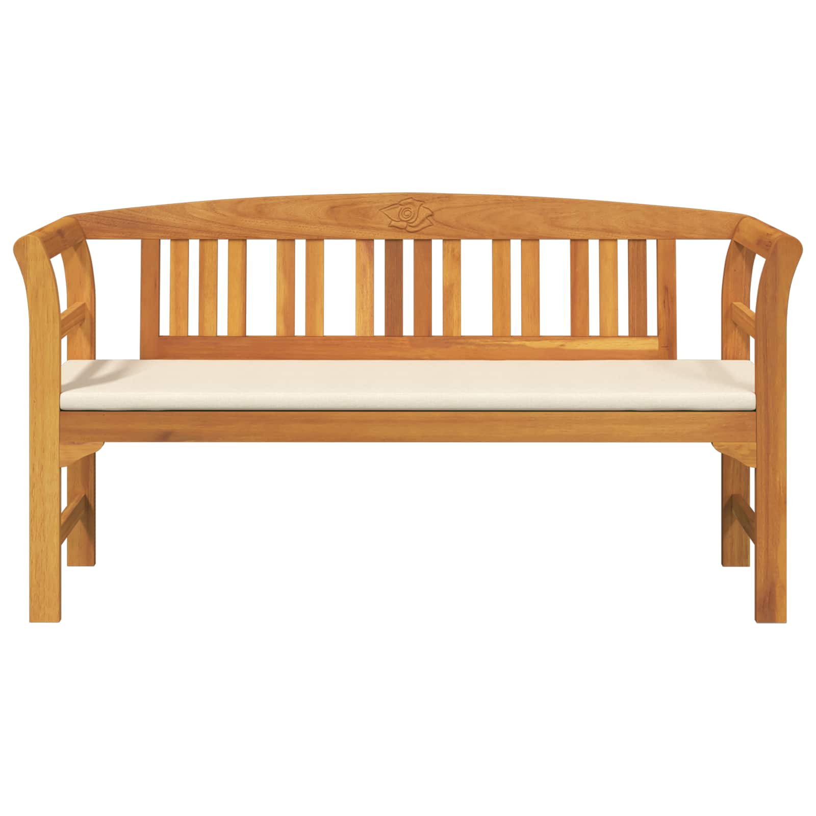 vidaXL Ławka Różana Naturalny 157 x 46 x 82,5 cm Lite Drewno Akacji