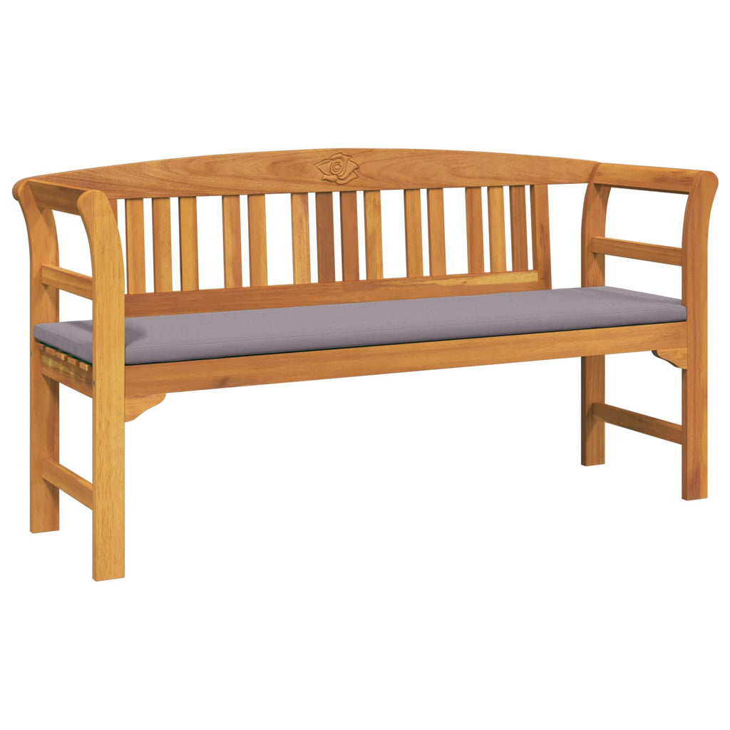 vidaXL Ławka Różana Naturalny 157 x 46 x 82,5 cm Lite Drewno Akacji