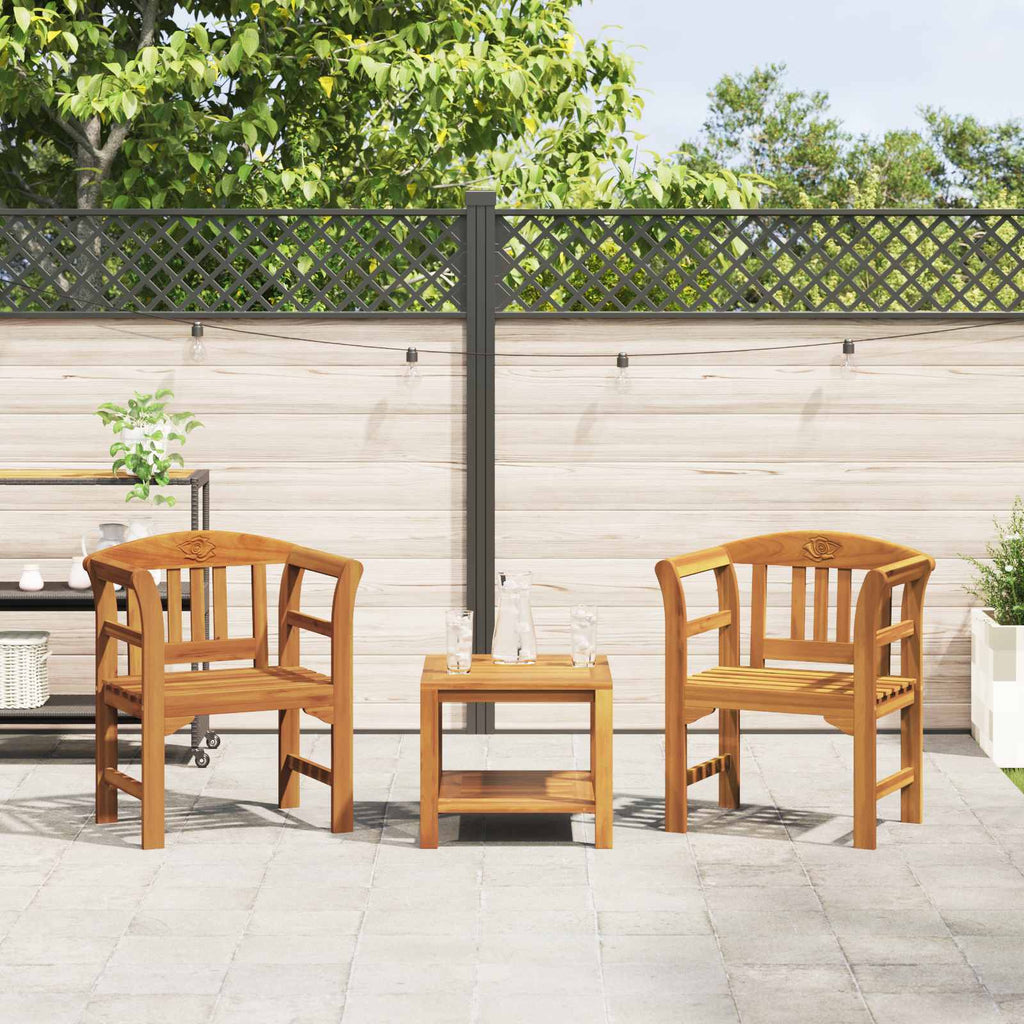 vidaXL Ławka Różana Naturalny 68,5 x 46 x 82,5 cm Lite Drewno Akacji
