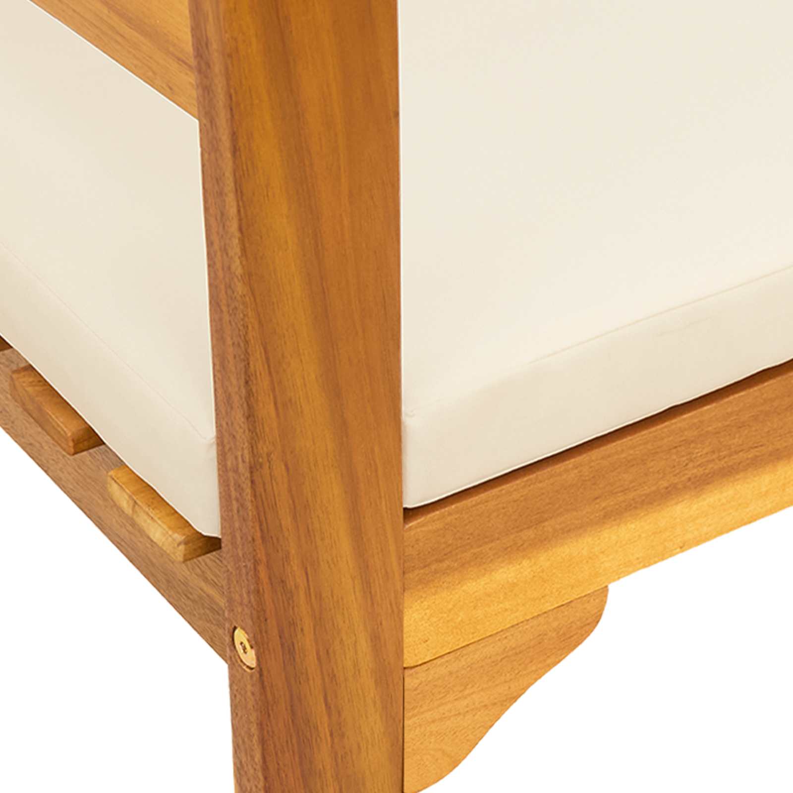 vidaXL Ławka Różana Naturalny 68,5 x 46 x 82,5 cm Lite Drewno Akacji