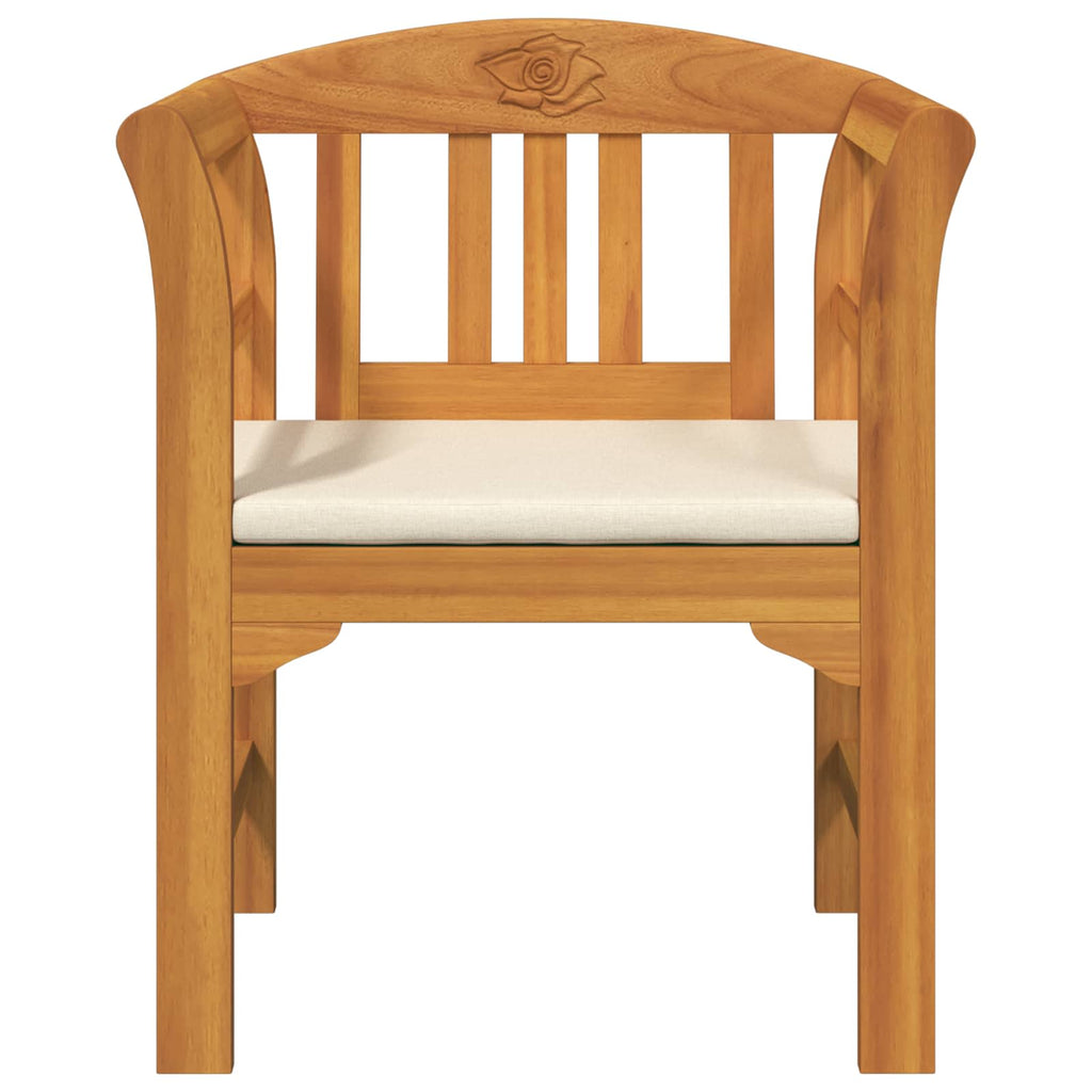 vidaXL Ławka Różana Naturalny 68,5 x 46 x 82,5 cm Lite Drewno Akacji