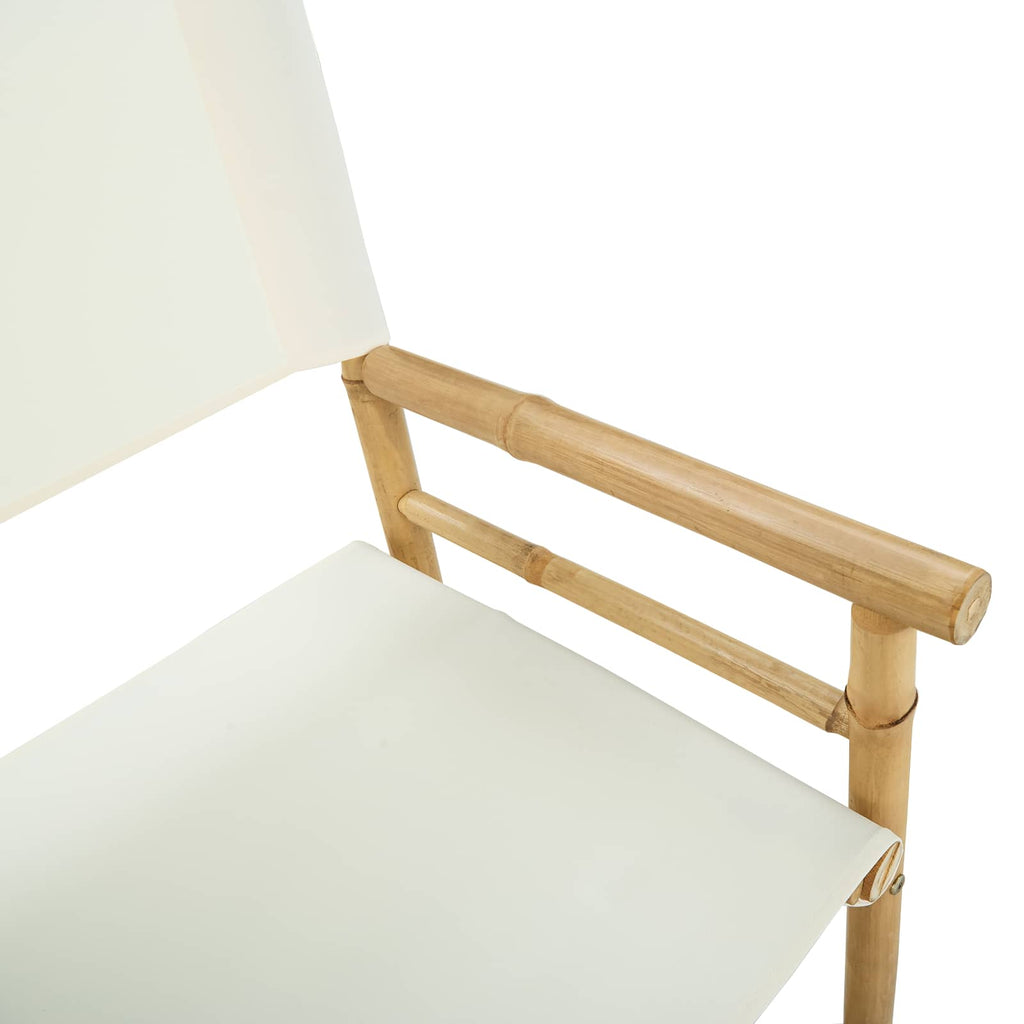vidaXL Składane Krzesło Reżysera 2 pcs Naturalny Bambus