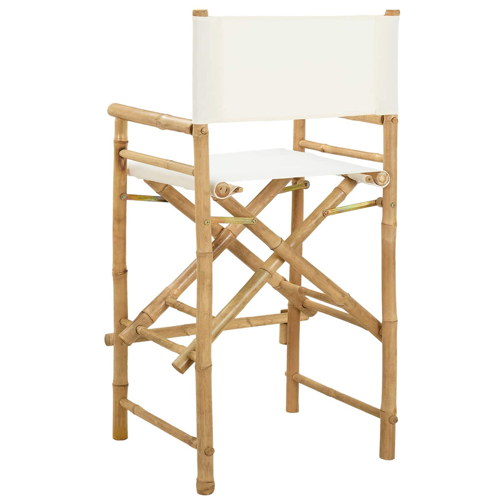 vidaXL Składane Krzesło Reżysera 2 pcs Naturalny Bambus