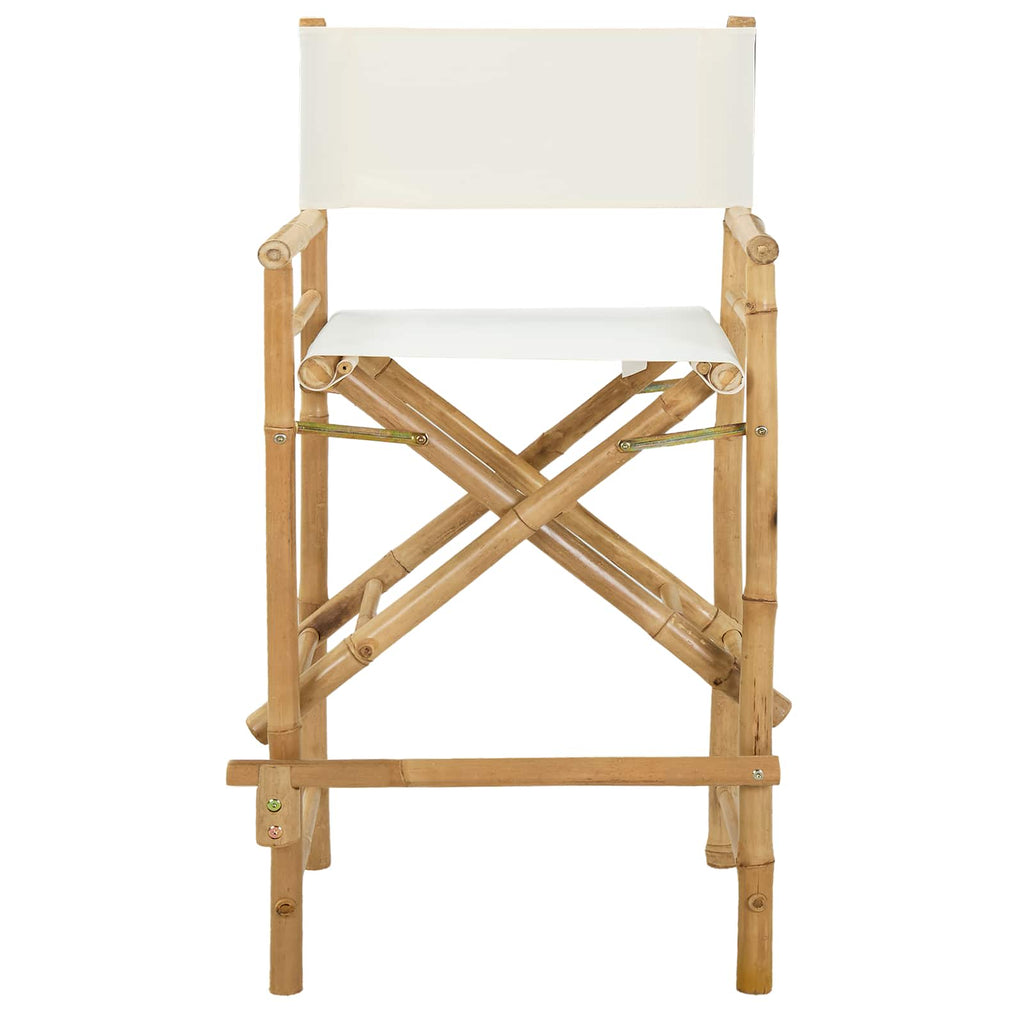 vidaXL Składane Krzesło Reżysera 2 pcs Naturalny Bambus