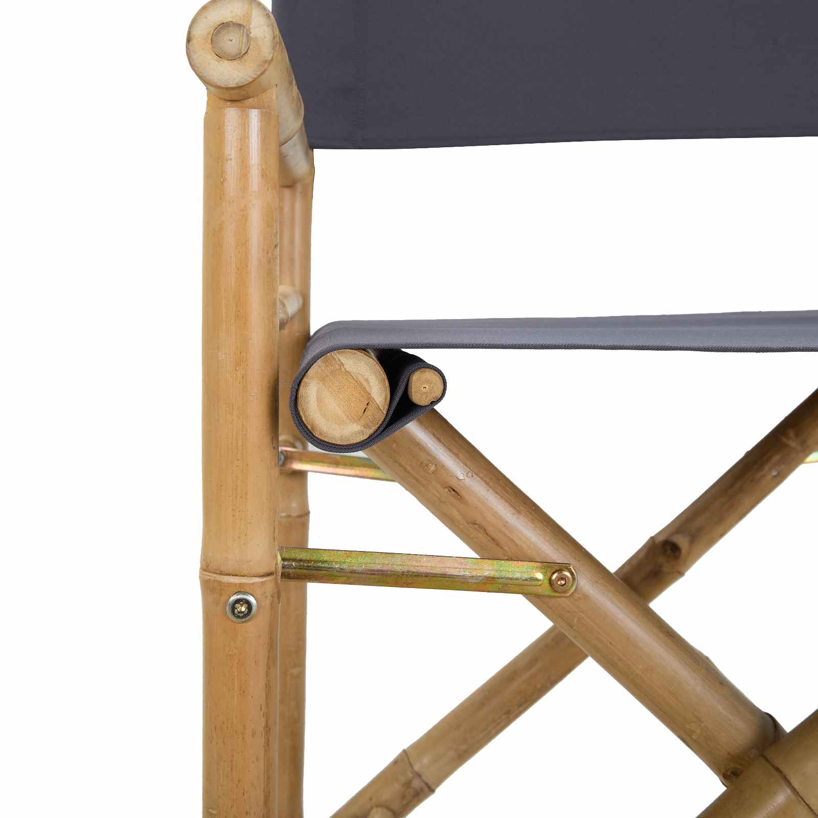 vidaXL Składane Krzesło Reżysera 2 pcs Naturalny Bambus