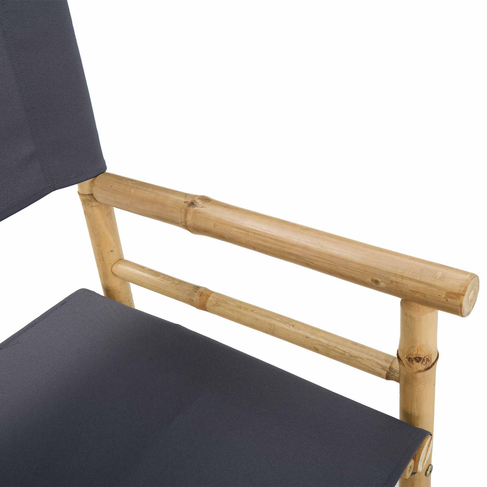 vidaXL Składane Krzesło Reżysera 2 pcs Naturalny Bambus