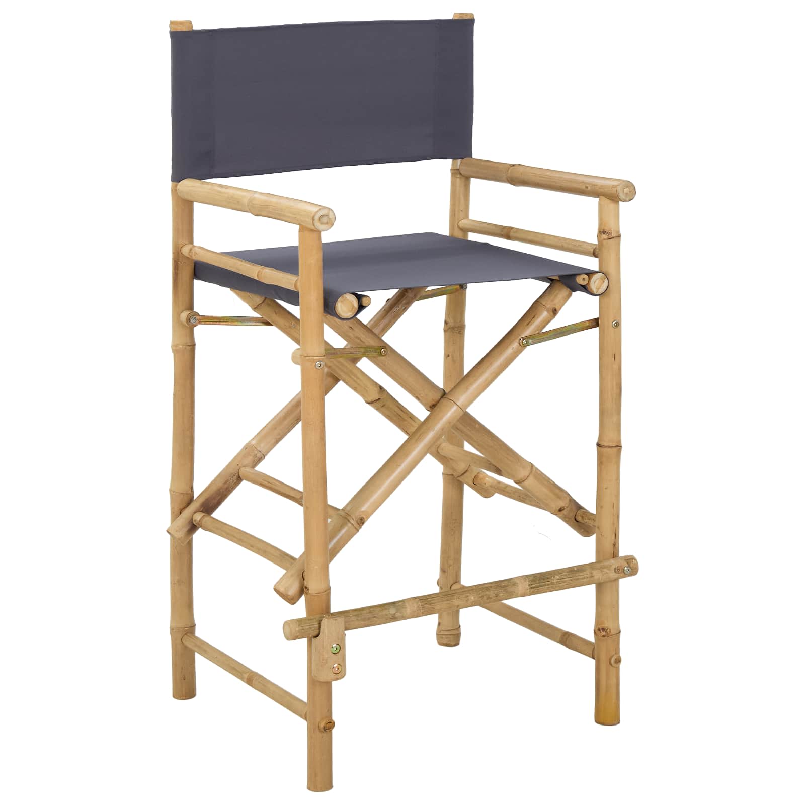 vidaXL Składane Krzesło Reżysera 2 pcs Naturalny Bambus
