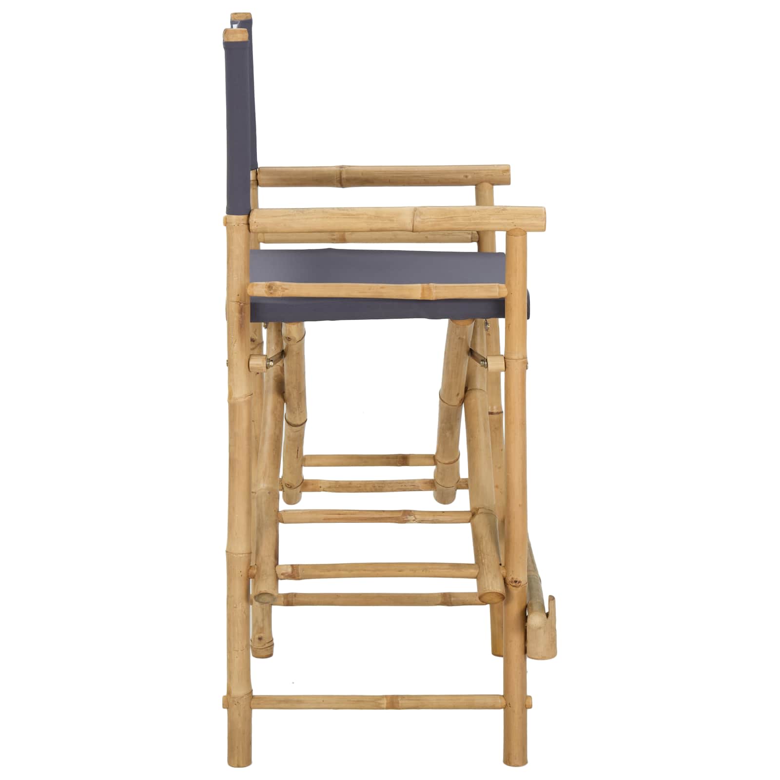 vidaXL Składane Krzesło Reżysera 2 pcs Naturalny Bambus
