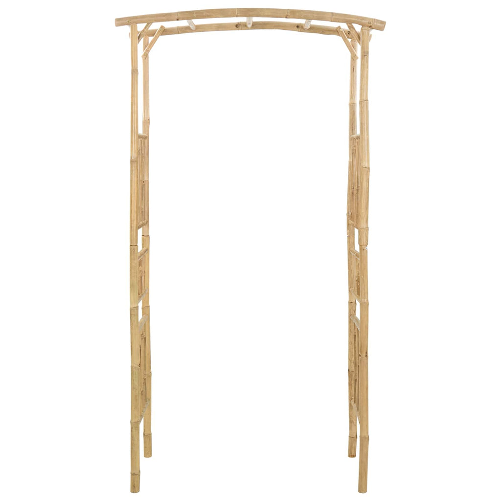 vidaXL Łuk Ogrodowy Naturalny 110 x 40 x 205 cm Bambus