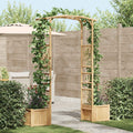 vidaXL Łuk Ogrodowy Naturalny 177 x 40 x 205 cm Bambus