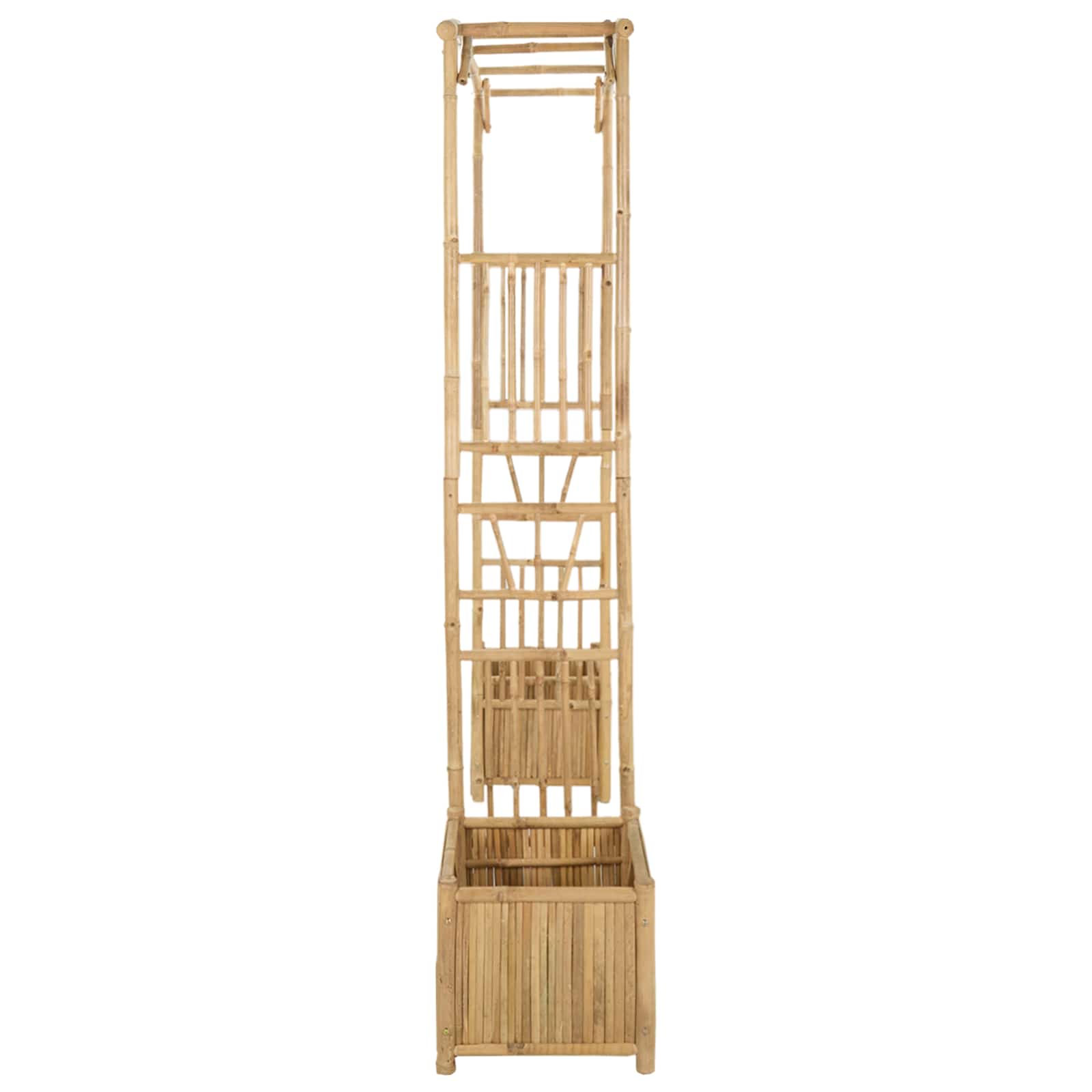vidaXL Łuk Ogrodowy Naturalny 177 x 40 x 205 cm Bambus