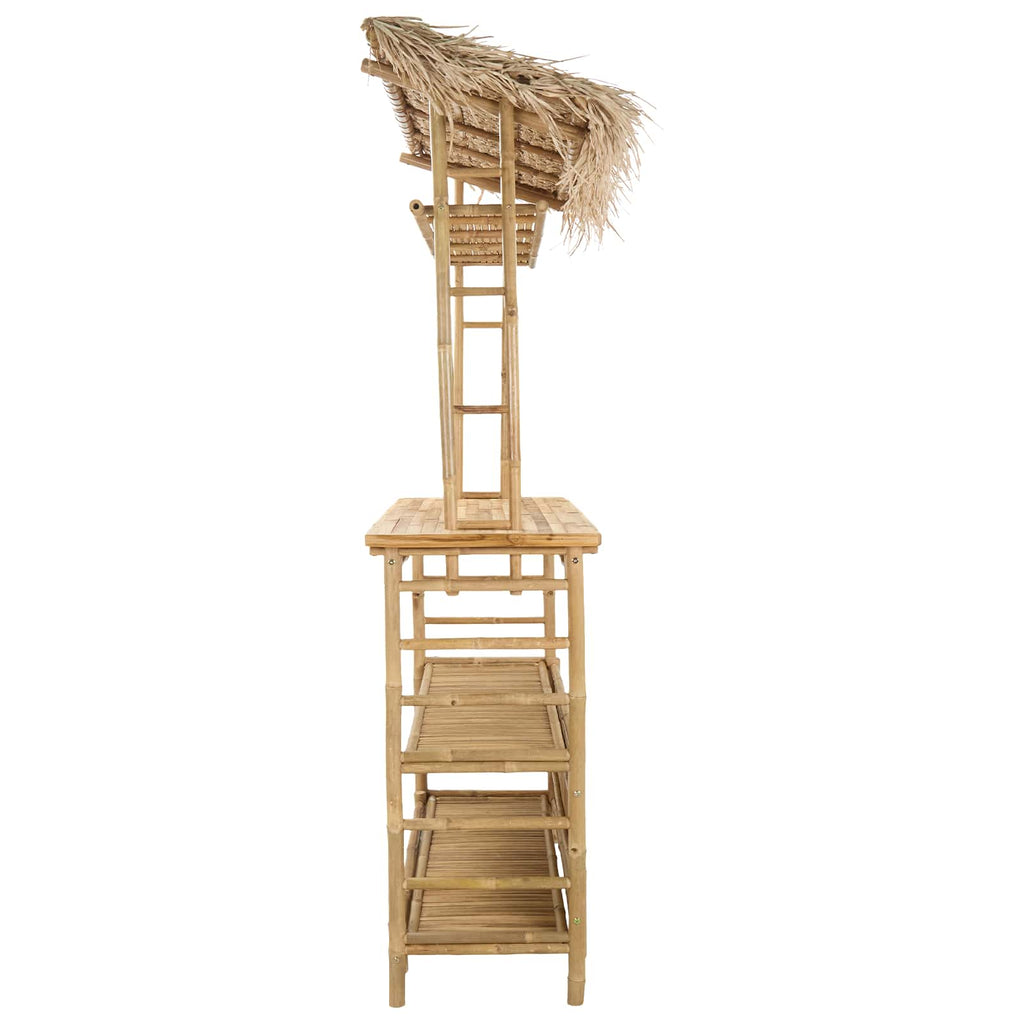 vidaXL Stół barowy na zewnątrz Naturalny 110 x 50 x 209 cm Bambus