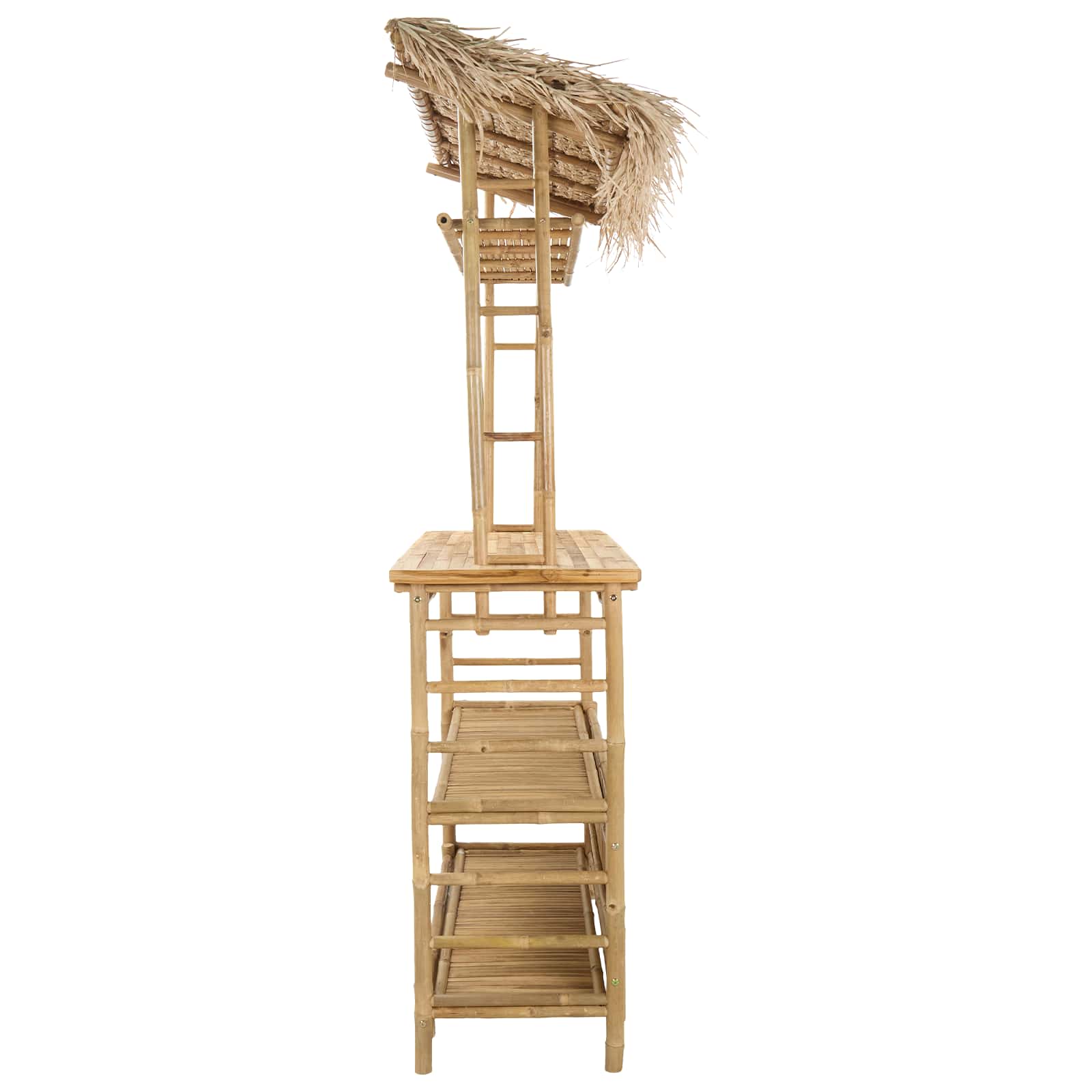 vidaXL Stół barowy na zewnątrz Naturalny 110 x 50 x 209 cm Bambus