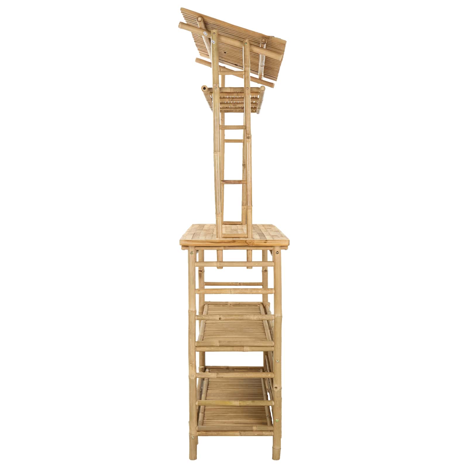 vidaXL Stół barowy na zewnątrz Naturalny 110 x 50 x 210 cm Bambus