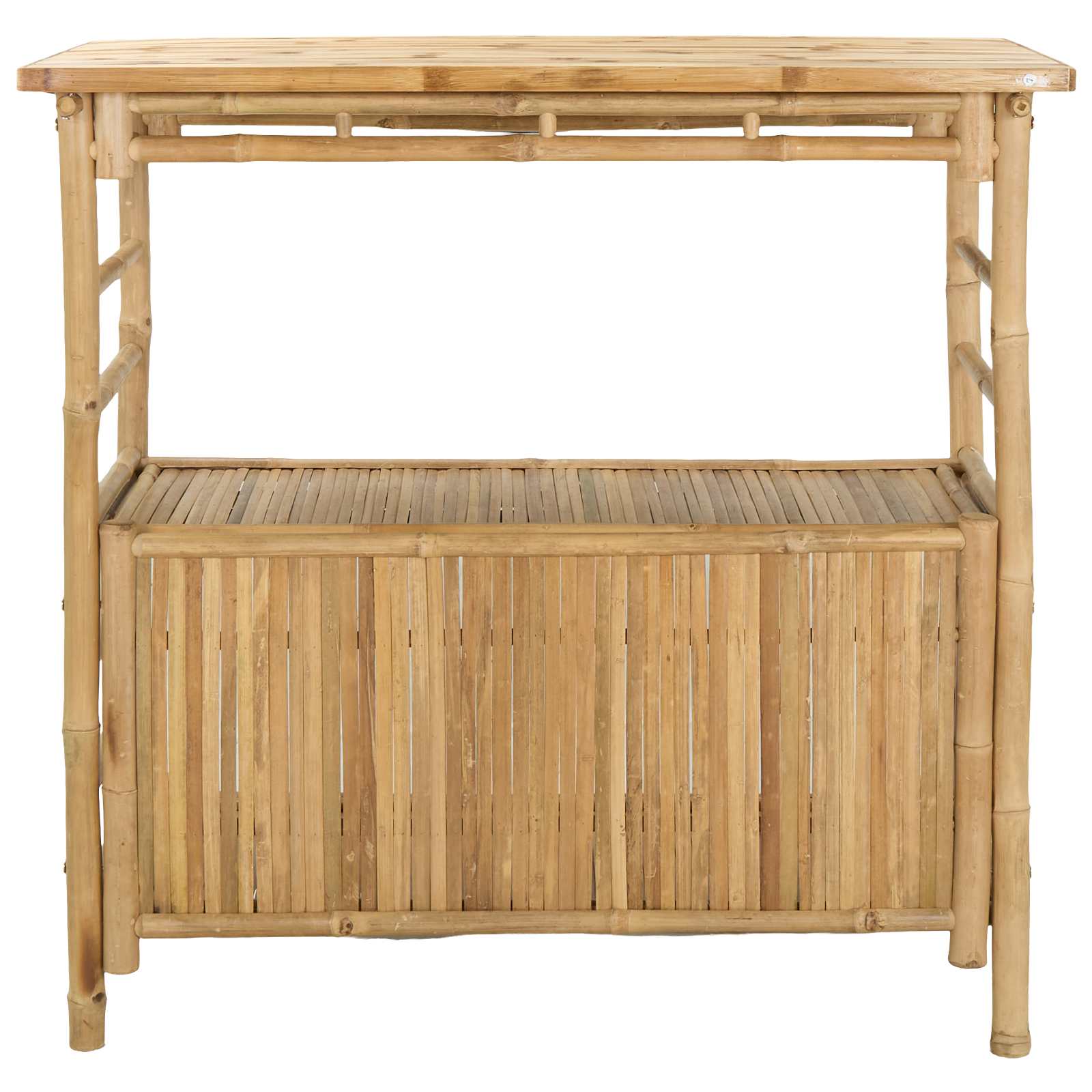 vidaXL Stół barowy na zewnątrz Naturalny 110 x 50 x 105 cm Bambus
