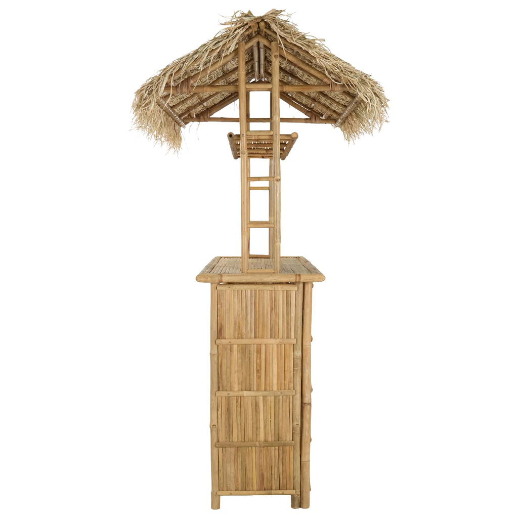 vidaXL Stół barowy na zewnątrz Naturalny 115 x 95 x 215 cm Bambus