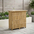 vidaXL Stół barowy na zewnątrz Naturalny 115 x 55 x 105 cm Bambus