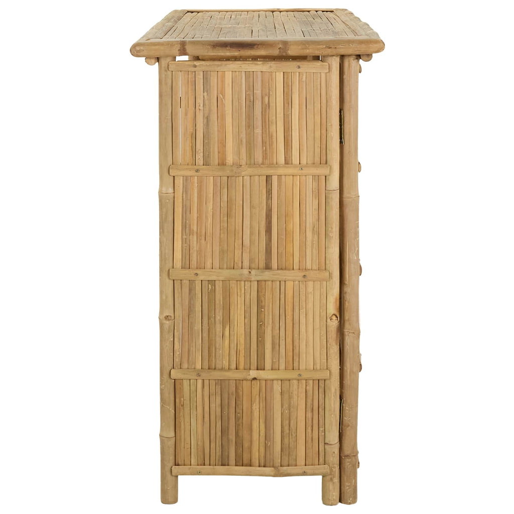 vidaXL Stół barowy na zewnątrz Naturalny 115 x 55 x 105 cm Bambus