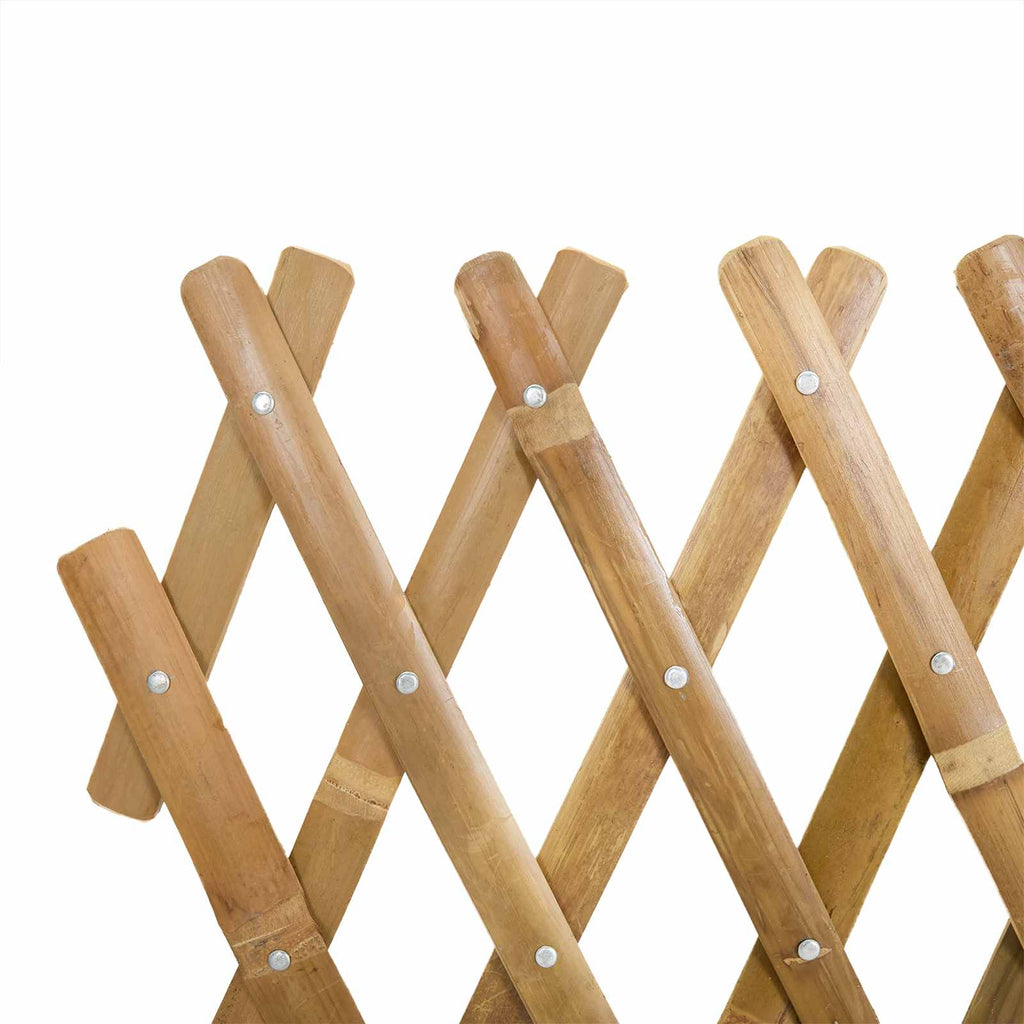 vidaXL Rozsuwany trellis ogrodowy 2 pcs Jasny Brąz 100 x 105 cm Bambus