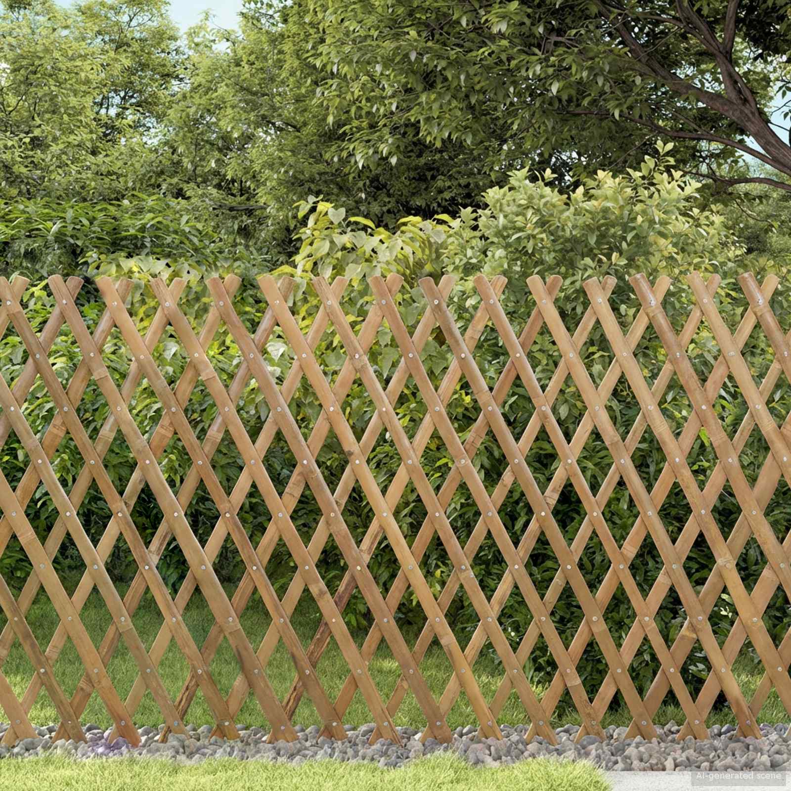 vidaXL Rozsuwany trellis ogrodowy 2 pcs Jasny Brąz 100 x 105 cm Bambus