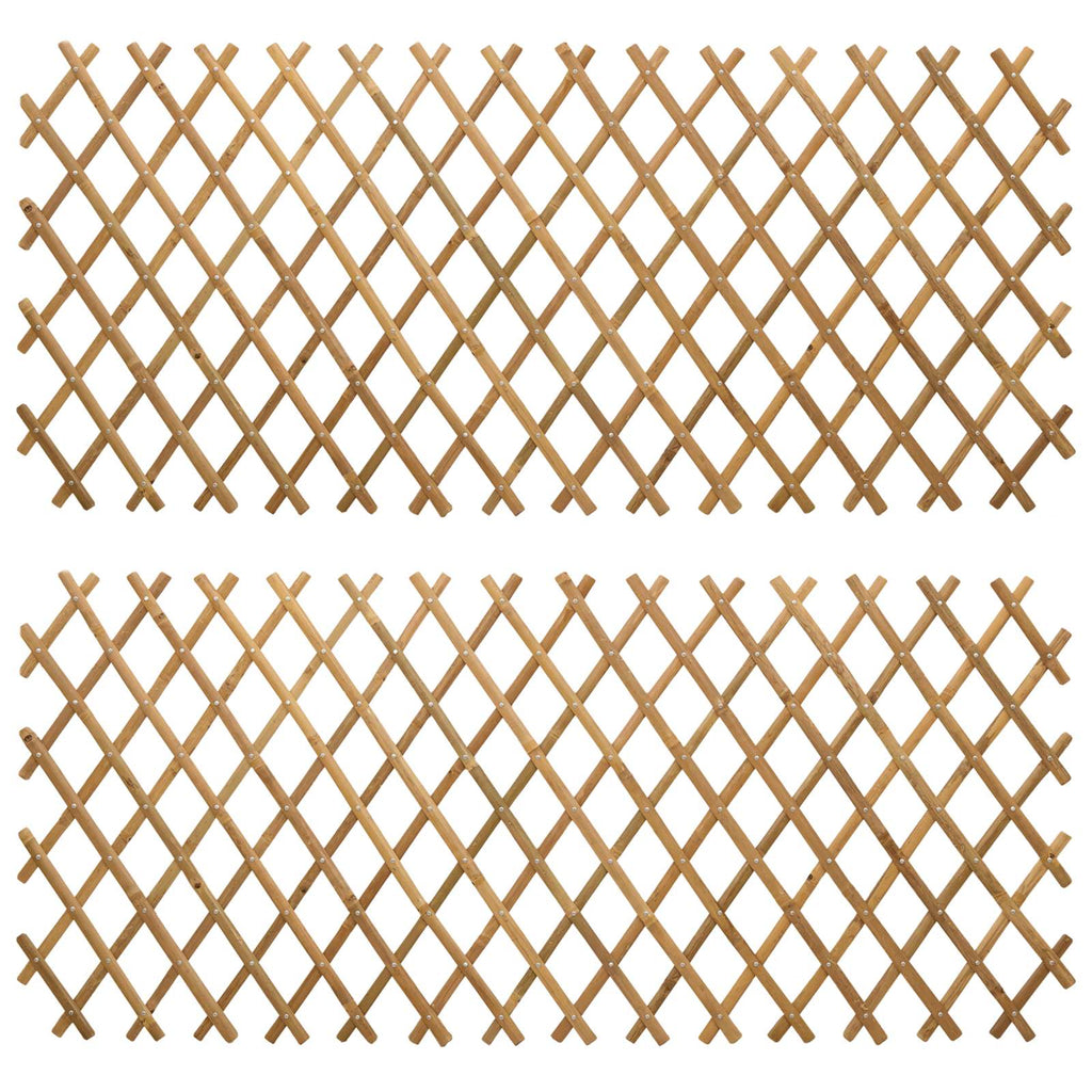 vidaXL Rozsuwany trellis ogrodowy 2 pcs Jasny Brąz 100 x 105 cm Bambus