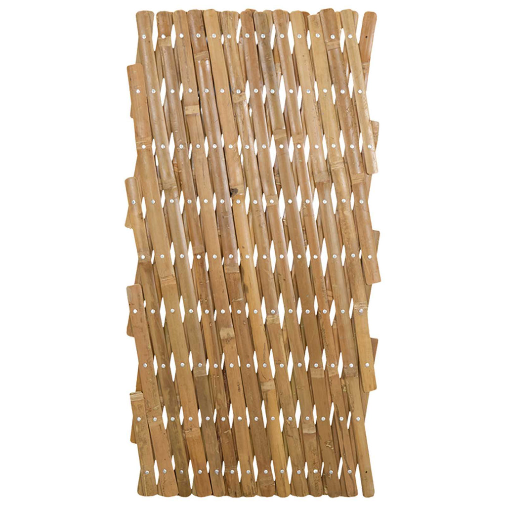 vidaXL Rozsuwany trellis ogrodowy 2 pcs Jasny Brąz 100 x 105 cm Bambus