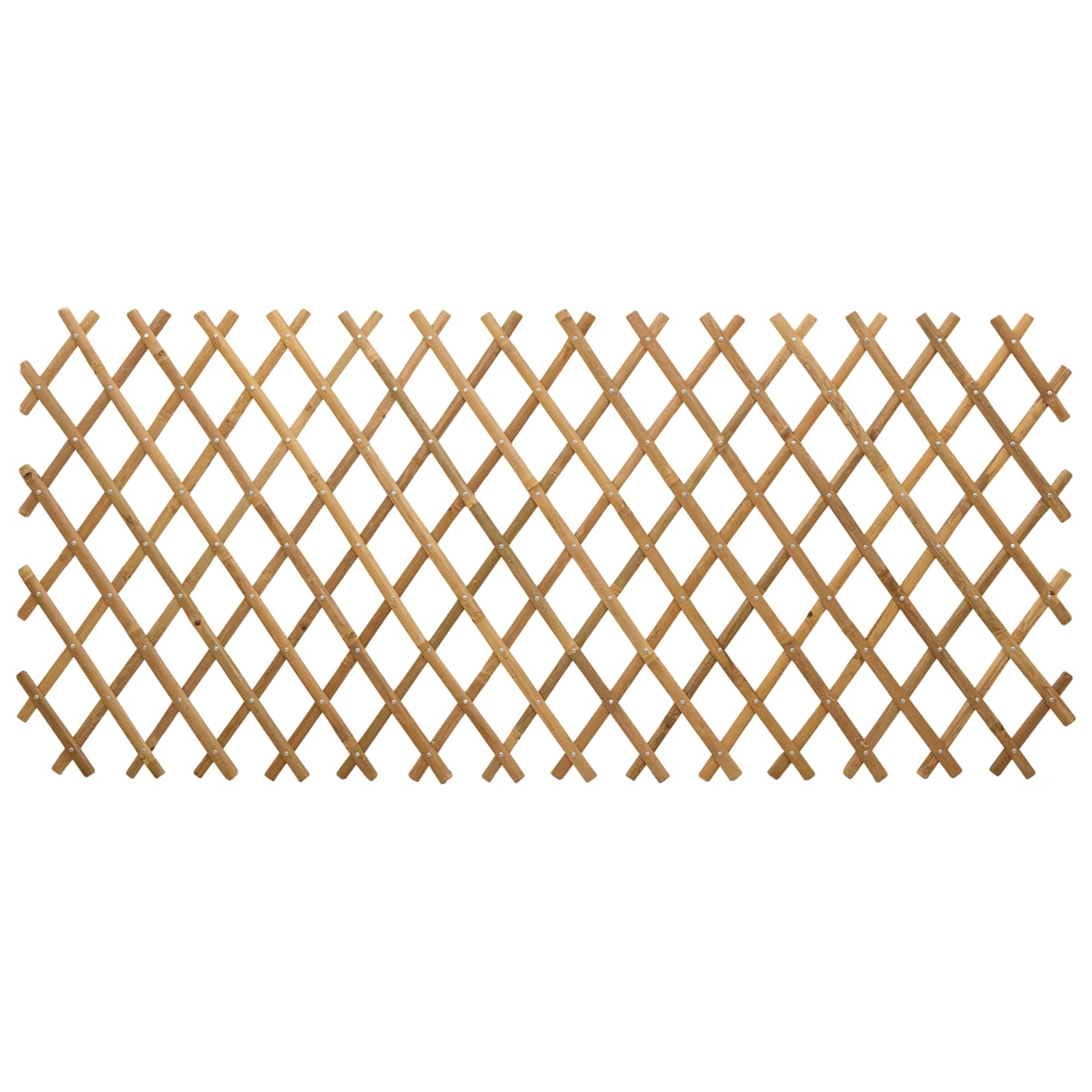 vidaXL Rozsuwany trellis ogrodowy 2 pcs Jasny Brąz 100 x 105 cm Bambus
